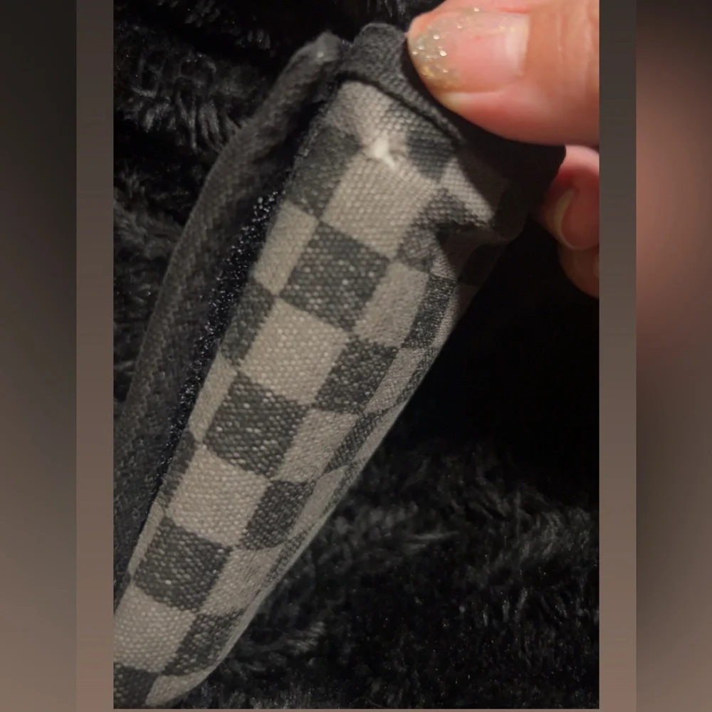 Vans Black and Gray Checkered Wallet